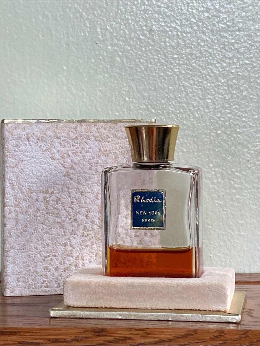 Vintage Rhodia Collectible New York  Paris Perfume Bottle with Box